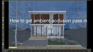 How to get ambient occlusion pass in vray & 3DS MAX