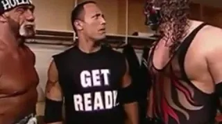 WWE Best Momentsll The Rock, Hulkholgun & Kane at backstage