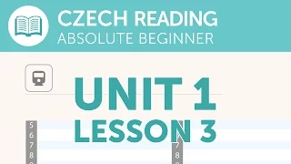 Czech Reading for Absolute Beginners - Reading the Train Schedule