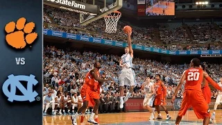 Clemson vs. North Carolina Basketball Highlights (2015-16)