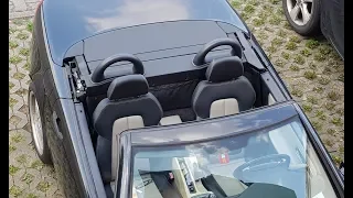 Mercedes SLK R 170 Variodach, roof opening with  visible mechanical components