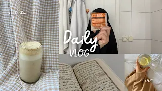 MUSLIMAH VLOG I aesthetic simple routines, summer skincare,working from home, productive lifestyle..