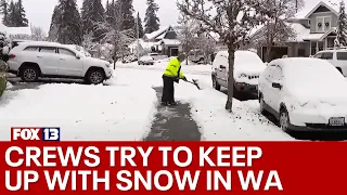 Washington snow: Tracking road conditions, snow totals and cleanup | FOX 13 Seattle