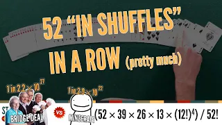 52 perfect In Shuffles in a row (sort of)