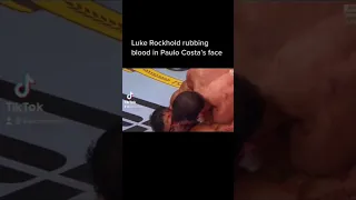 Luke Rockhold rubbing blood in Paulo Costas face #ufc278