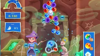 Bubble Witch 2 Saga Level 3369 with no booster & 3 bubbles left