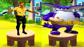 Sonic Dash vs Temple Run 2 vs Mario & Sonic - Big vs All Bosses Zazz Eggman All 52 Characters