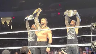 The Usos, Roman Reigns Entrance at WWE Supershow in Charleston, WV