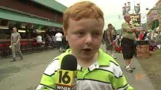 'Apparently' kid interviewed at Pennsylvania county fair