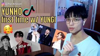 a gay reacts to ATEEZ YUNHO TIKTOKS and YUNGI MOMENTS (YUNHO and MINGI)