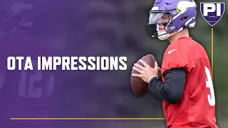 How did J.J. McCarthy look at Vikings OTAs?