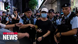 Police detain Tiananmen Square activists in Hong Kong on 34th anniversary