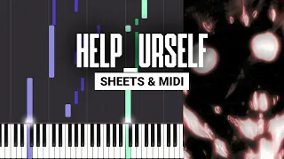 help_urself - dyn remix - Piano Tutorial - Sheet Music & MIDI