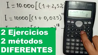 Como calcular los INTERESES en Interes Compuesto (2 Ejercicios)