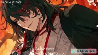 Nightcore - Shameless (Male Version)