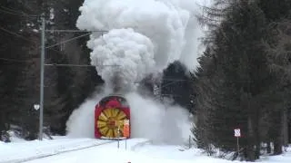 Switzerland - RhB Steam Snow Blower