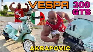 VESPA 300 GTS Carbon-AKRAPOVIC! - BODYBUILDER braucht MEHR SOUND! | WT-GARAGE