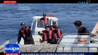 "Reporter's Notebook" team, pinagbawalan ng China Coast Guard na mag-interview sa Panatag Shoal