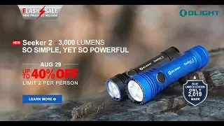 Olight Seeker 2 30-40% Off Flash Sale Aug 29th