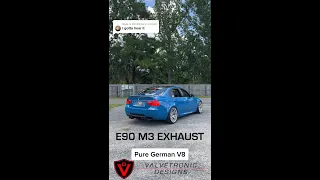 BMW E90 M3 SEDAN LOUD REVS with VALVETRONIC Designs Exhaust #bmw #m3 #car #exhaust #valvetronic