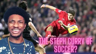 American Reacts To Steven Gerrard's Best Goals Ever!!