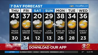 New York Weather: CBS2 1/12 Evening Forecast at 6PM