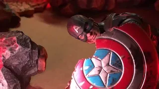 Avengers: Endgame Thor, Iron Man, & Captain America vs Thanos (Stop Motion)