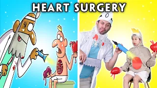 FRAME ORDER - HEART SURGERY | CARTOON BOX IN REAL LIFE! | Hilarious Cartoon | Woa Parody