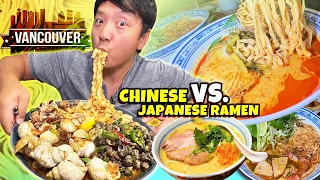 BEST Chinese VS. Japanese Ramen in Vancouver Canada