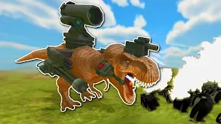 PENGUIN ARMY FIGHTS WEAPONIZED T-REX! - Beast Battle Simulator Gameplay - Sandbox Battles!