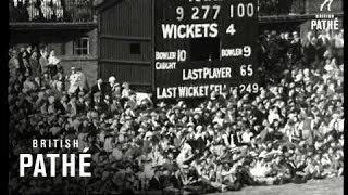 Closing Phases Of The Test Match At The Oval (1935)