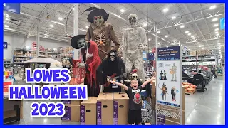 Lowes Halloween 2023 FIRST SIGHTING | Animatronics Walkthrough Demo