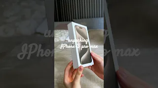 Распаковка iPhone 15 pro max в цвете Natural | TG: dobrayalizza