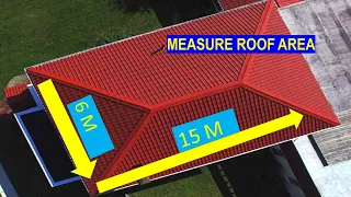 How to Measure Roof Area || Hip roof #Estimation#roof area
