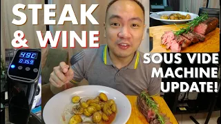 Cheap Sous Vide Machine: 1 Year Update! STEAK & WINE Pairing | Picanha + Bordeaux