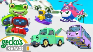 Snowy Mountain Rescue | Gecko's Garage | Trucks For Children | Cartoons For Kids