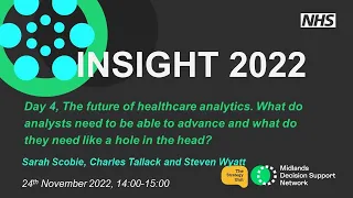 The future of healthcare analytics. What do analysts need to be able to advance?