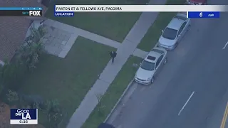 Police chase suspect takes off on foot
