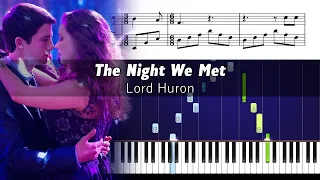 Lord Huron - The Night We Met - Piano Tutorial + SHEETS