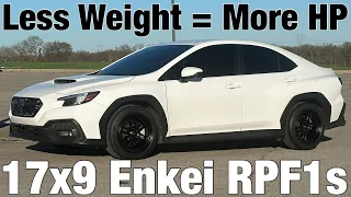 2022 Subaru WRX with Enkei RPF1 17x9 +35 and Michelin Pilot Sport 4S Summer Tires