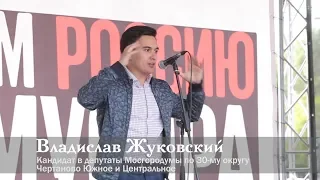 В. Жуковский на митинге "Россия без мусора" (03.07.2019): "Единая Россия - политический сифилис"