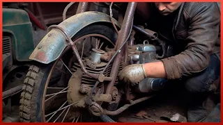 Man Spends 7 Months Restoring a Soviet Motorcycle Back to New | Start to Finish by @MRNVCDIY