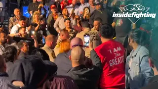 Police fight and detain drunk fans at David Benavidez vs Caleb Plant fight (VIDEO)