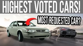 Newest Highest Voted Cars We Want in Horizon 5!