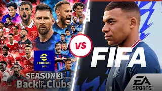 FIFA MOBILE 23 vs PES 2023 MOBILE|THE BATTLE OF THE GAINTS