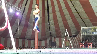 Dhoom International Circus 2019 Walking on wire item