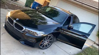 2019 BMW 540i cold start+revs to 7,000 RPM! (standard exhaust)