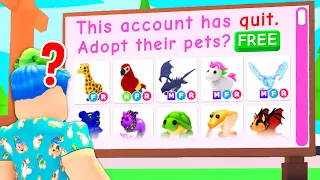 this person QUIT adopt me roblox and abandoned all their pets…