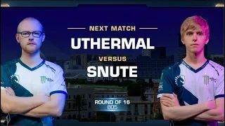 uThermal vs Snute TvZ - Round of 16 - WCS Valencia 2018 - StarCraft II