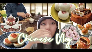 Vlog in Chinese: 🍵 去喝中国茶！Chinese Tea House with me!